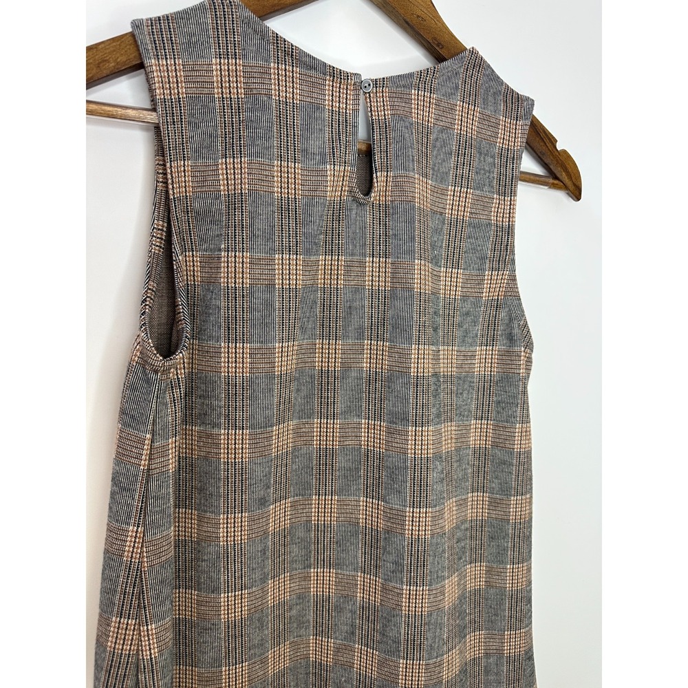 NWT Zara Kids Plaid Drop Waist Sleeveless Dress Girls 13 / 14 School Preppy - Picture 12 of 14